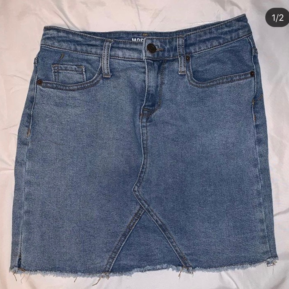 Denim jean skirt